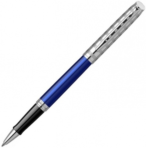 Ручка роллер Waterman Hemisphere Deluxe (2117787) Marine Blue F черные чернила подар.кор. фото 1