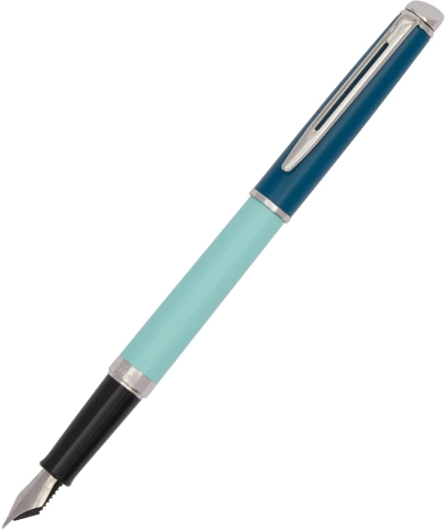 Перьевая ручка  Waterman Hemisphere Colour Blocking (2190122) Green CT; сталь нержавеющая/позолота F; подарочная коробка фото 10
