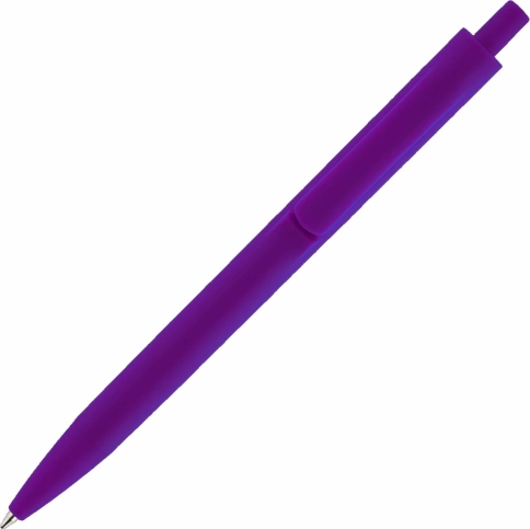 Ручка пластиковая шариковая Vivapens IGLA SOFT, фиолетовая фото 2