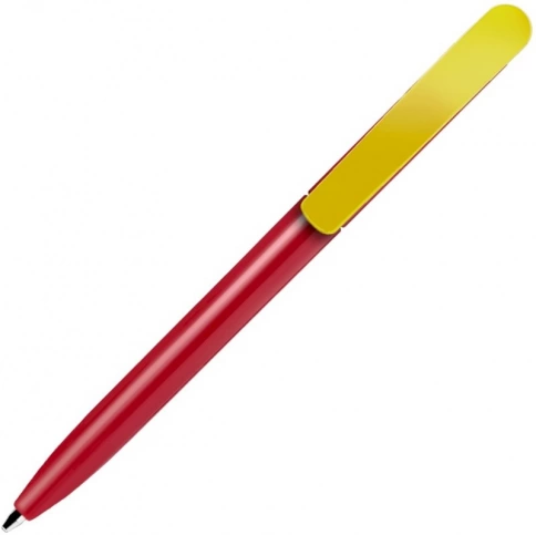 Ручка пластиковая шариковая SOLKE Vivaldi Color, красная с жёлтым фото 3