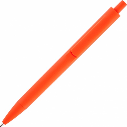 Ручка пластиковая шариковая Vivapens IGLA SOFT, оранжевая фото 3