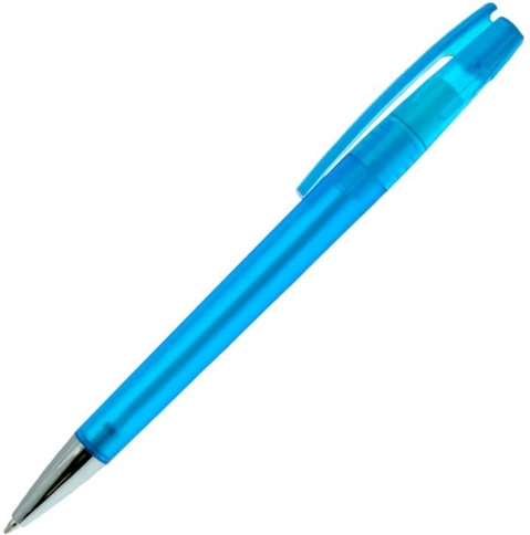 Ручка пластиковая шариковая Z-PEN, DZEN, фрост, голубая фото 1