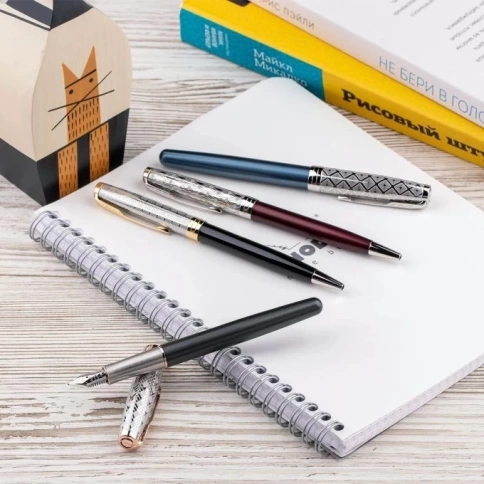 Шариковая ручка Parker Sonnet Premium K537 (2119783) Metal Red CT M; M черные чернила; подарочная коробка фото 13