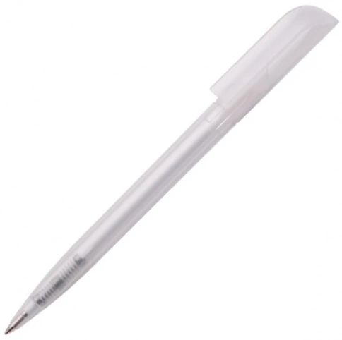 Ручка пластиковая шариковая Carolina Frost, белая фото 1