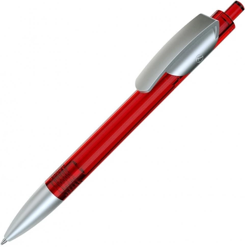 Шариковая ручка Lecce Pen TRIS LX SAT, красная с серебристым фото 1