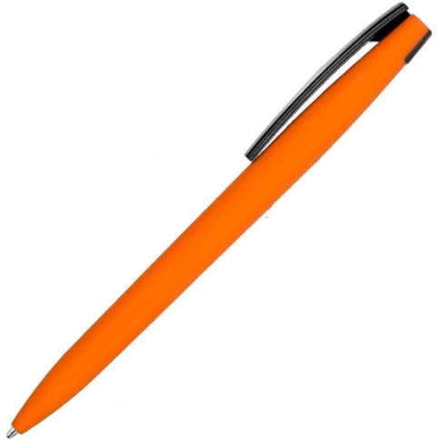 Ручка пластиковая шариковая Vivapens ZETA SOFT MIX, оранжевый с чёрным фото 3