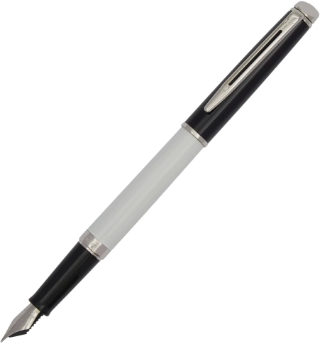 Перьевая ручка Waterman Hemisphere Colour Blocking (2202843) черный/белый; F сталь нержавеющая; подарочная коробка фото 5