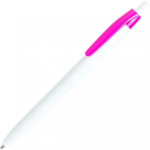 Шариковая ручка Vivapens Darom, белая с розовым фото 1