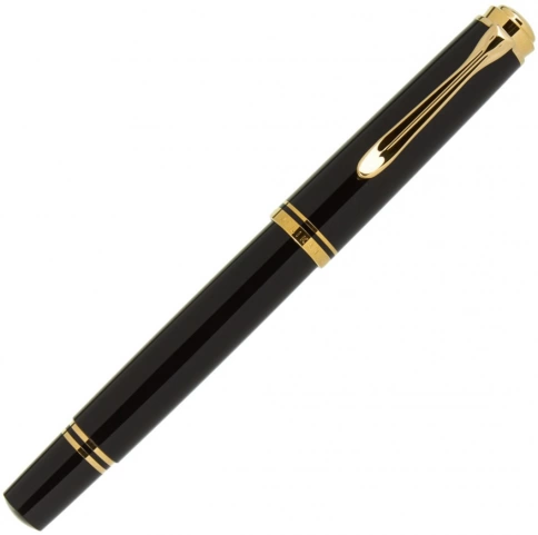 Ручка перьевая Pelikan Souveraen M 1000 (PL987388) Black GT F перо золото 18K с родиевым покрытием подар.кор. фото 2