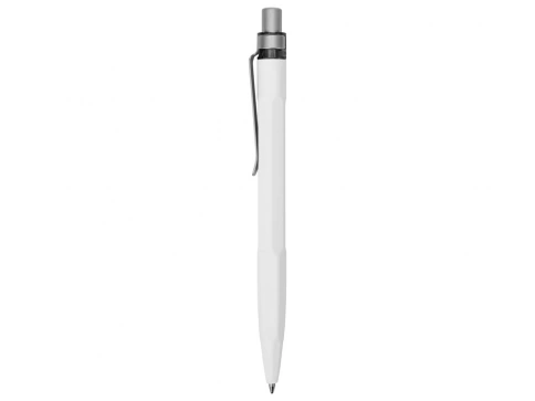 Ручка пластиковая c минералами шариковая Prodir QS30 PQS-S Stone, белая фото 3