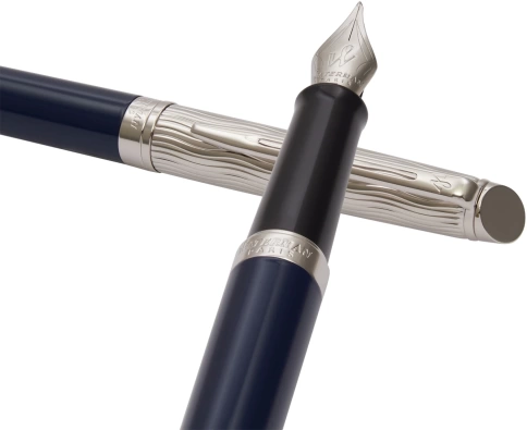 Перьевая ручка Waterman Hemisphere L`Essence du Bleu (2166467) LaqBlue CT; F перо сталь с хромированным покрытием; подарочная коробка фото 4