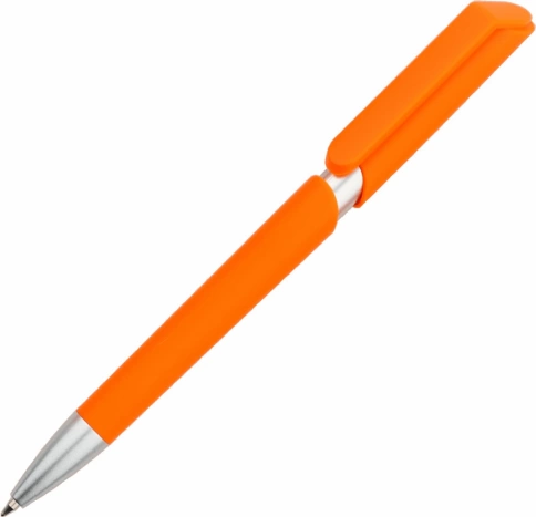 Ручка пластиковая шариковая Vivapens ZOOM SOFT, оранжевая фото 1