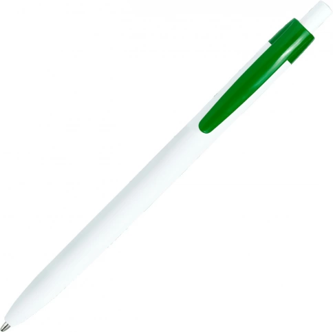 Шариковая ручка Vivapens Darom, белая с зелёным фото 2