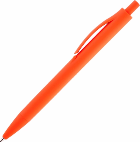 Ручка пластиковая шариковая Vivapens IGLA SOFT, оранжевая фото 2