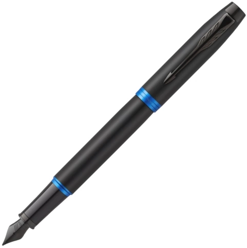 Ручка перьевая  Parker IM Vibrant Rings F315 (2172858) Marine Blue PVD; F сталь нержавеющая; подар.коробка. фото 1