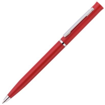 Ручка пластиковая шариковая Vivapens EUROPA, красная фото 1
