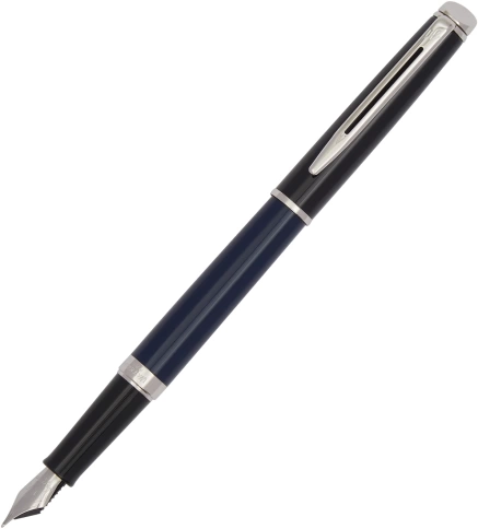 Перьевая ручка Waterman Hemisphere Colour Blocking (2202847) Blue/Black CT; F сталь нержавеющая; подарочная коробка фото 10
