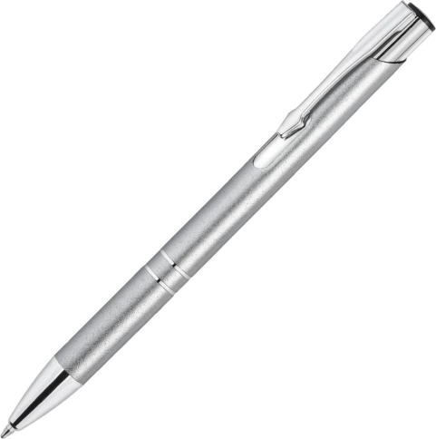Ручка металлическая шариковая Vivapens KOSKO PUDRA, серебристая фото 3