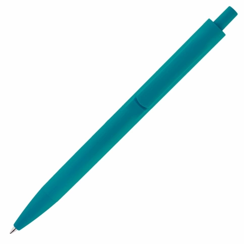 Ручка пластиковая шариковая Vivapens IGLA SOFT, бирюзовая фото 2