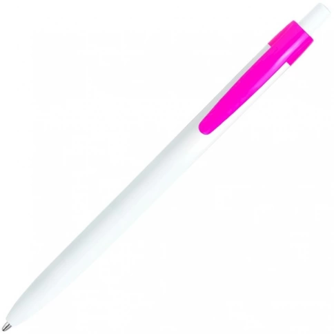 Шариковая ручка Vivapens Darom, белая с розовым фото 3