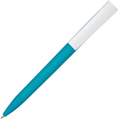 Ручка пластиковая шариковая Z-PEN, DZEN, софт тач, бирюзовая фото 2