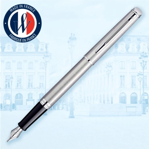 Перьевая ручка Waterman Hemisphere (S0920410) Steel CT; F перо сталь с хромированным покрытием; подарочная коробка фото 3