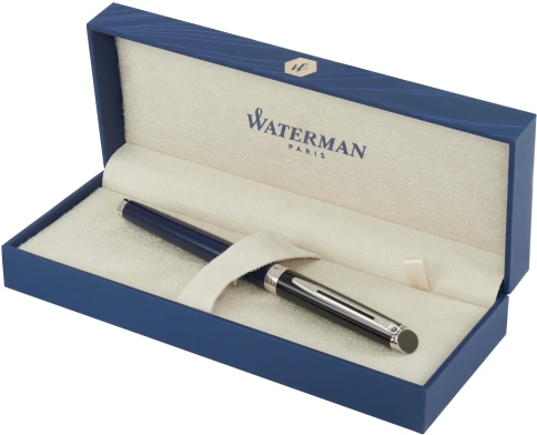 Перьевая ручка Waterman Hemisphere Colour Blocking (2202847) Blue/Black CT; F сталь нержавеющая; подарочная коробка фото 3
