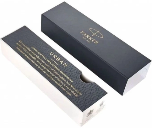 Ручка шариковая Parker IM Core K321 (1931665) Black CT M; синие чернила; подар.кор. фото 7