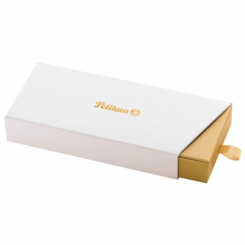 Ручка перьевая Pelikan Elegance Classic M200 (PL815154) Gold Marbled F перо сталь нержавеющая подар.кор. фото 4