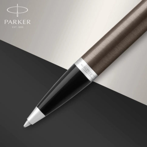 Ручка шариковая Parker IM Core K321 (1931671) Dark Espresso CT M; черные чернила; подар.кор., коричневая фото 2