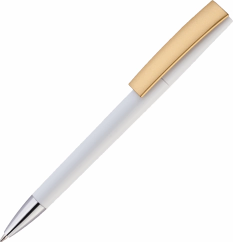 Ручка пластиковая шариковая Vivapens ZETA, золотистая фото 1