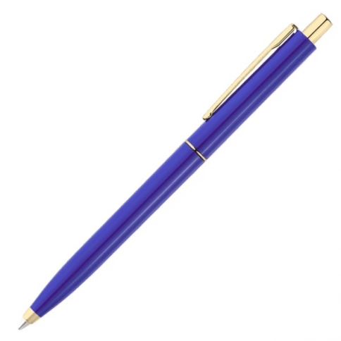 Ручка пластиковая шариковая Vivapens TOP GOLD, тёмно-синяя фото 2