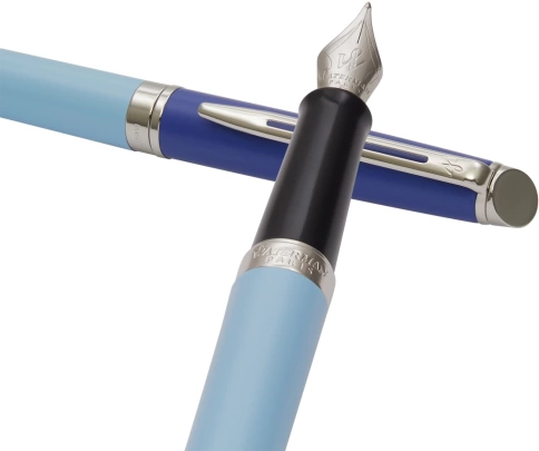 Перьевая ручка Waterman Hemisphere Colour Blocking (2179924) Blue CT; сталь нержавеющая F; подарочная коробка фото 4