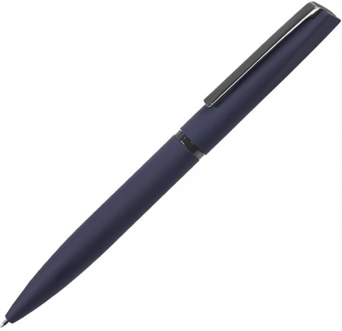Ручка металлическая шариковая B1 Francisca, тёмно-синяя с серебристым фото 1