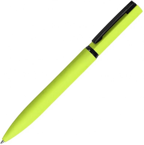 Ручка металлическая шариковая B1 Mirror Black, салатовая фото 1