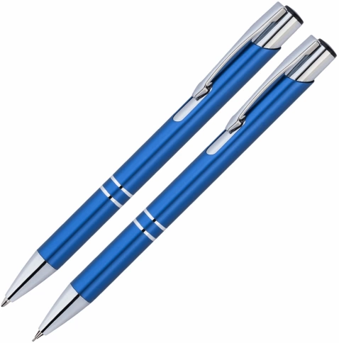 Набор ручка и карандаш Vivapens KOSKO PREMIUM, синий фото 1