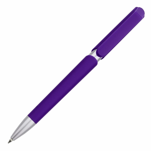 Ручка пластиковая шариковая Vivapens ZOOM SOFT, фиолетовая фото 3