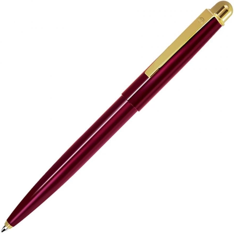 Ручка металлическая шариковая B1 Delta New, красная с золотистым фото 1