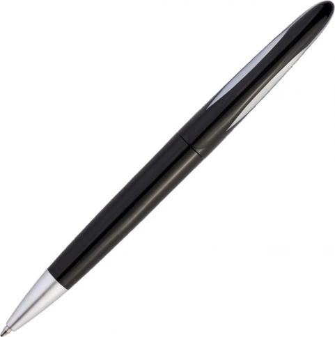 Ручка пластиковая шариковая Vivapens OKO, черная с серым фото 3