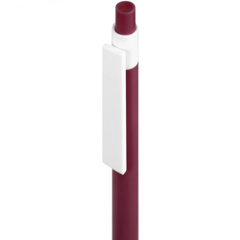 Шариковая ручка Neopen Retro, бордовая с белым фото 2