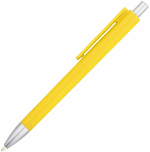 Ручка пластиковая шариковая Vivapens VIKO COLOR, жёлтая фото 1