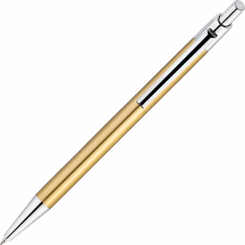 Ручка металлическая шариковая Vivapens Tikko New, золотистая фото 3