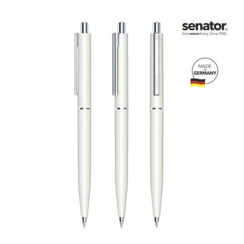 Шариковая ручка Senator Point Polished, белая фото 2
