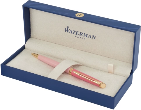 Шариковая ручка Waterman Hemisphere Colour Blocking (2179899) Pink GT; M синие чернила; подарочная коробка фото 3