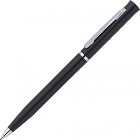 Ручка пластиковая шариковая Vivapens EUROPA, чёрная фото 1