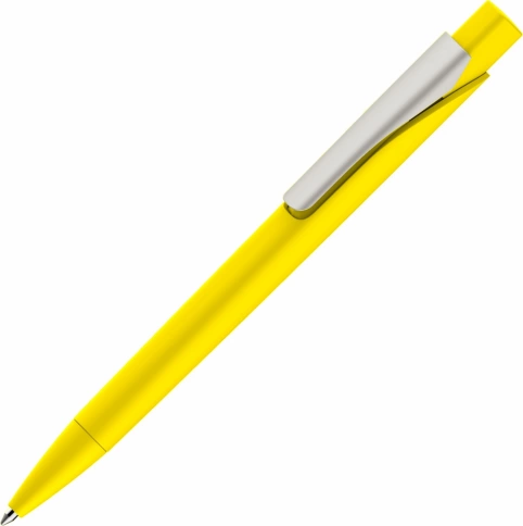 Ручка пластиковая шариковая Vivapens MASTER SOFT, жёлтая фото 1