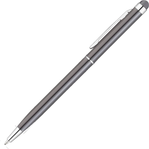 Ручка металлическая шариковая Vivapens KENO METALLIC, графитовая фото 3