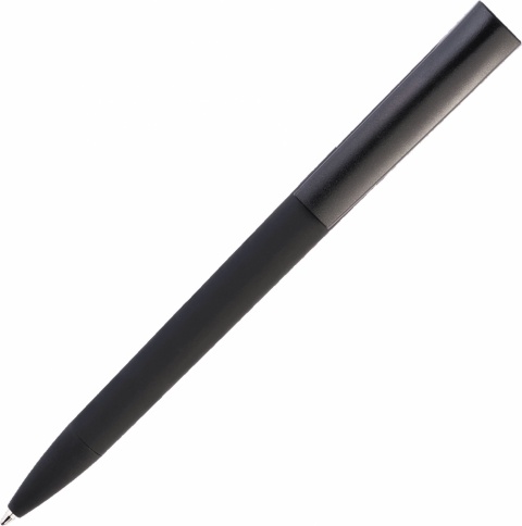 Ручка пластиковая шариковая Vivapens ZETA SOFT, чёрная фото 2