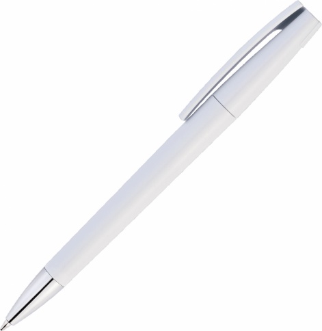 Ручка пластиковая шариковая Vivapens ZETA, белая фото 2