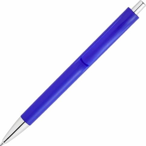 Ручка пластиковая шариковая Vivapens IGLA CHROME, синяя фото 3